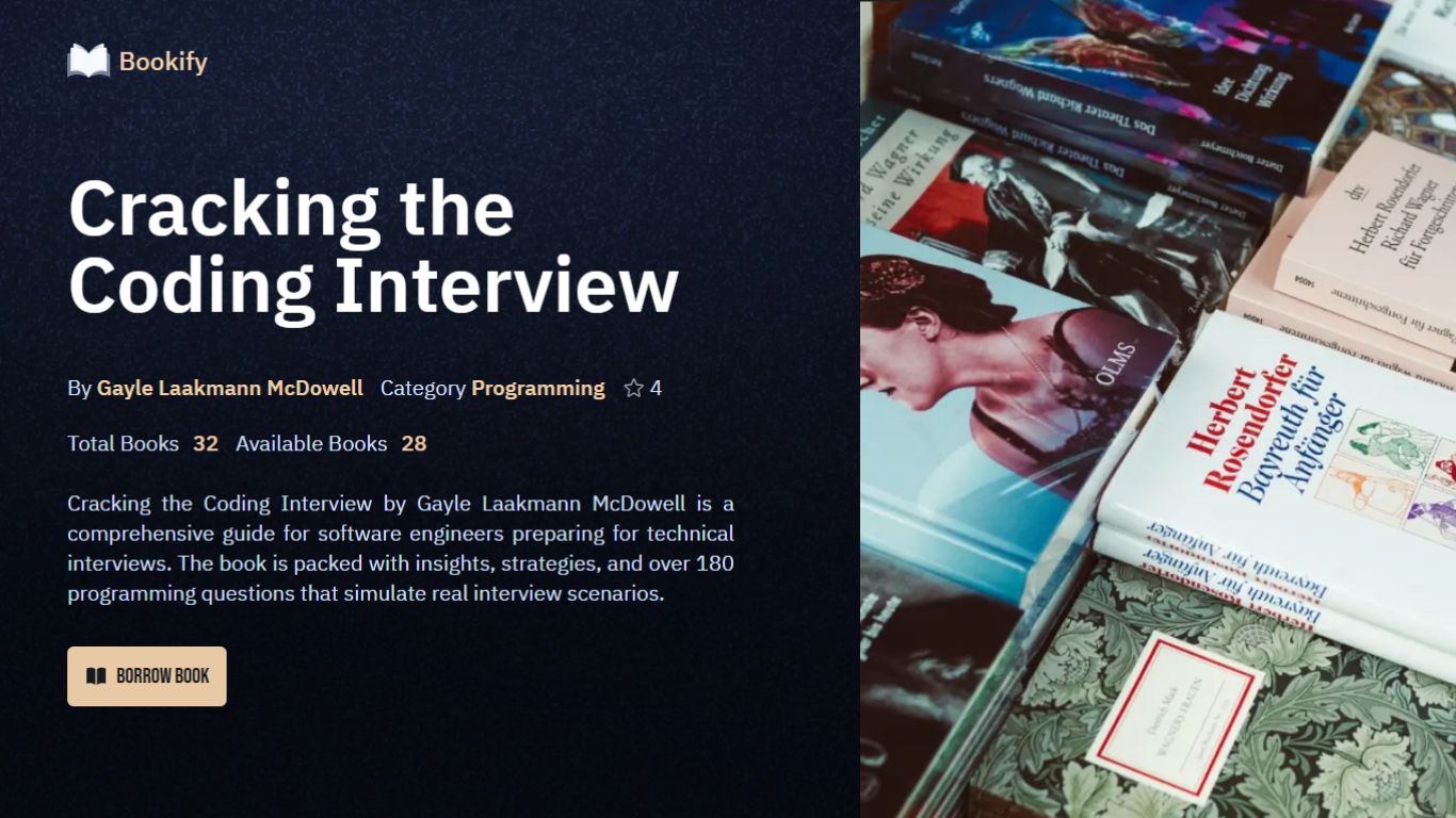 Screenshot of Bookify - Digital Reading Platform project